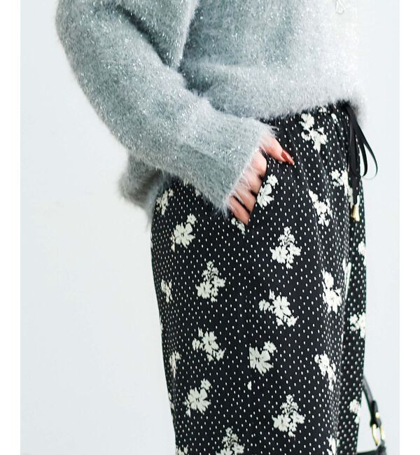 le.coeur blanc「ドット&times;フラワーサテンパンツ」|その他|