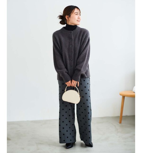 le.coeur blanc「《手洗い可能》ドットワイドパンツ」|その他|