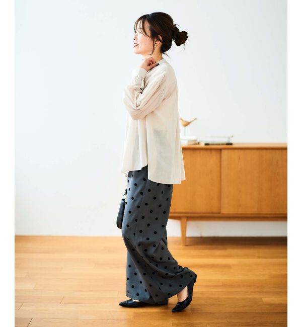 le.coeur blanc「《手洗い可能》ドットワイドパンツ」|その他|