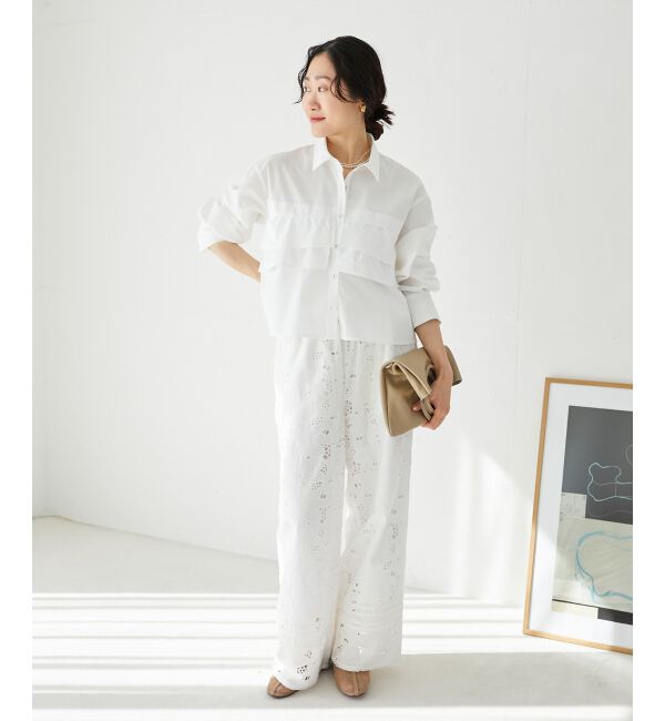  「《手洗い可能》カットワークレースパンツ」|その他|