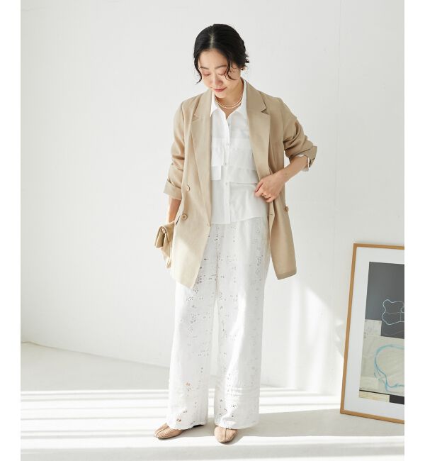  「《手洗い可能》カットワークレースパンツ」|その他|