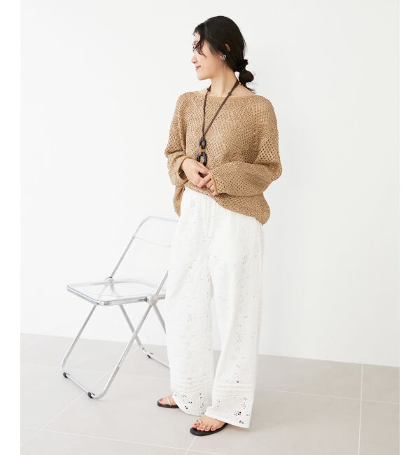  「《手洗い可能》カットワークレースパンツ」|その他|