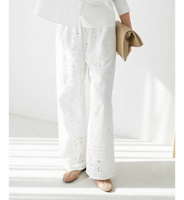 「《手洗い可能》カットワークレースパンツ」|その他|