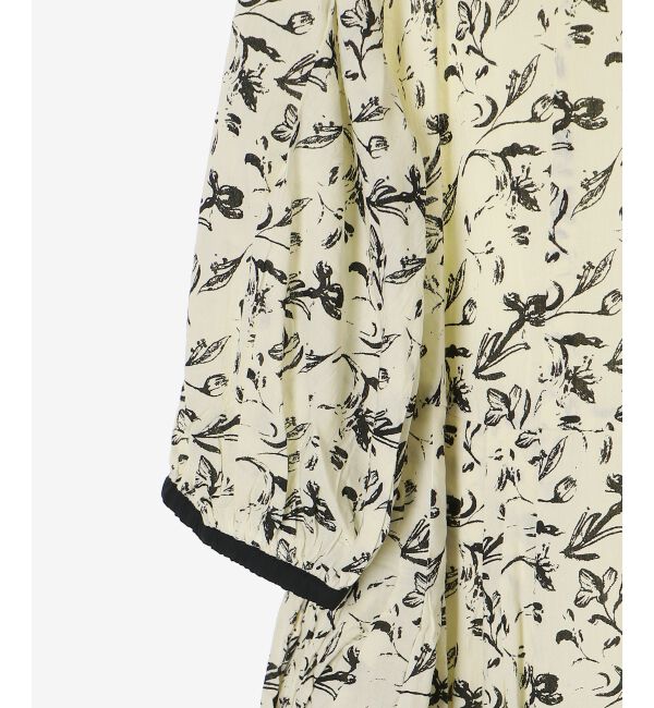  「フラワーモチーフスキッパーワンピース」|ワンピース|