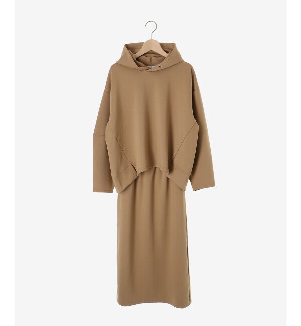  「ダンボールニットパーカー&times;スカートセット」|ワンピース|