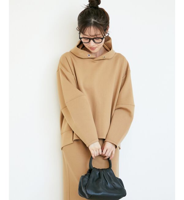  「ダンボールニットパーカー&times;スカートセット」|ワンピース|