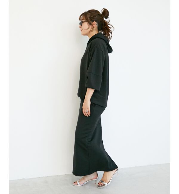  「ダンボールニットパーカー&times;スカートセット」|ワンピース|