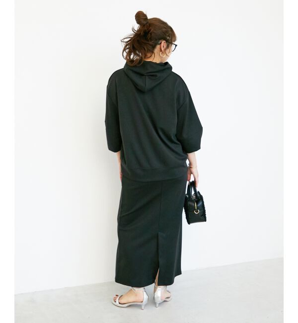  「ダンボールニットパーカー&times;スカートセット」|ワンピース|