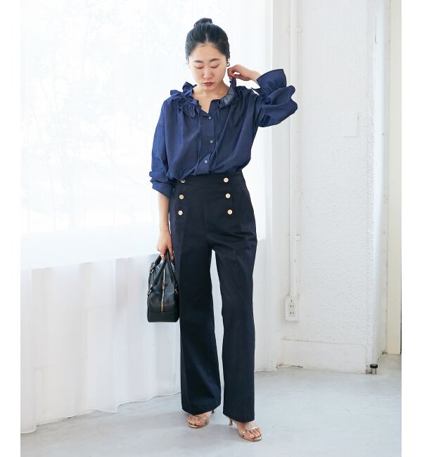  「《手洗い可能》マリンワイドパンツ」|その他|