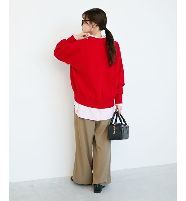  「《手洗い可能》フルダルダブルタックワイドパンツ」|その他|