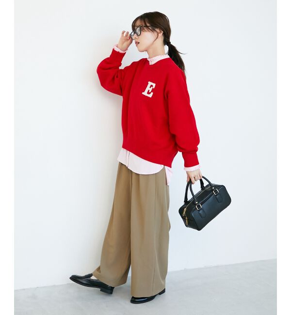  「《手洗い可能》フルダルダブルタックワイドパンツ」|その他|