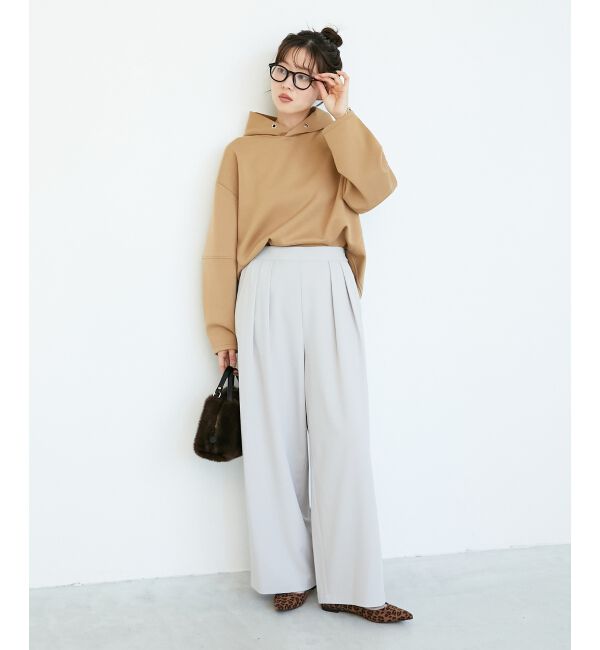  「《手洗い可能》フルダルダブルタックワイドパンツ」|その他|