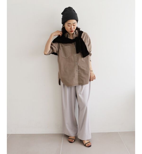  「《手洗い可能》フルダルダブルタックワイドパンツ」|その他|