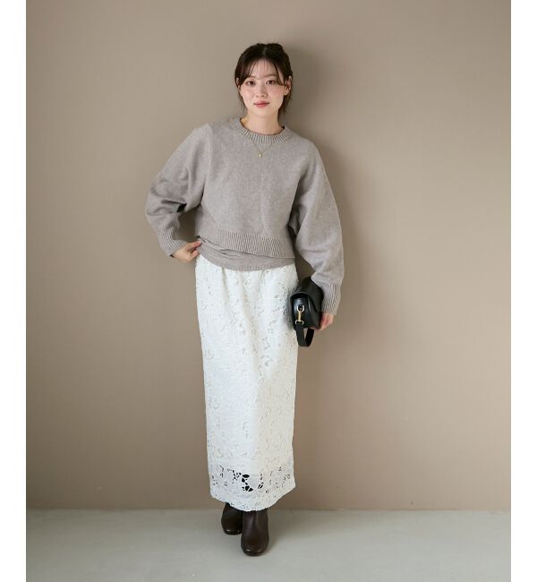  「3WAYレイヤードクルーニット」|ニット・セーター|