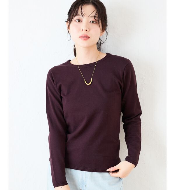  「3WAYレイヤードクルーニット」|ニット・セーター|