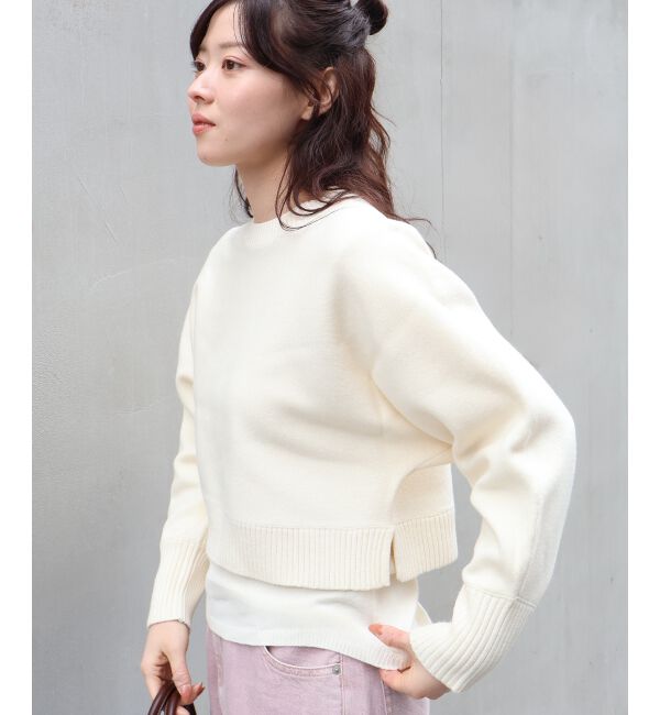  「3WAYレイヤードクルーニット」|ニット・セーター|