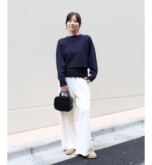  「3WAYレイヤードクルーニット」|ニット・セーター|