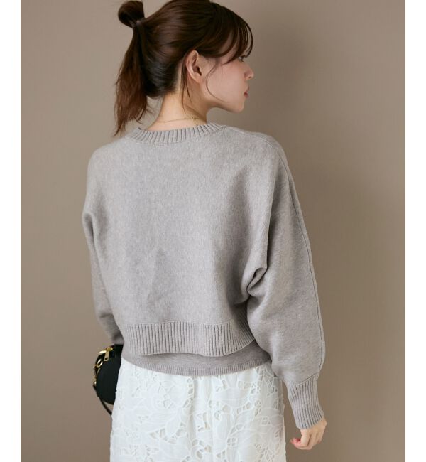  「3WAYレイヤードクルーニット」|ニット・セーター|