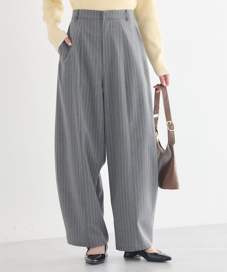 earth music&ecology「バルーンパンツ」|その他|ストライプグレー