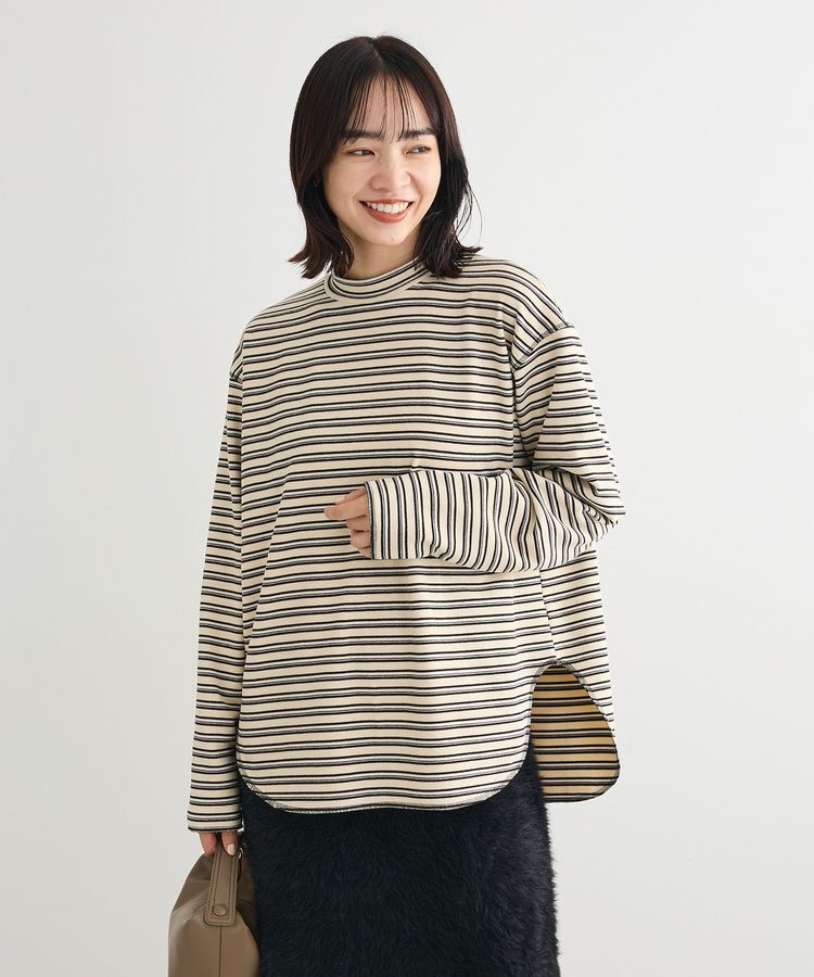 Green Parks「なめらかタッチマルチボーダープルオーバー」|Tシャツ・カットソー|