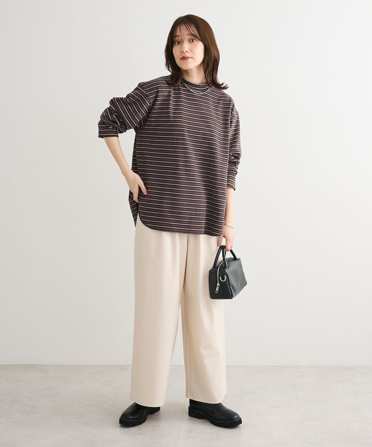 Green Parks「なめらかタッチマルチボーダープルオーバー」|Tシャツ・カットソー|