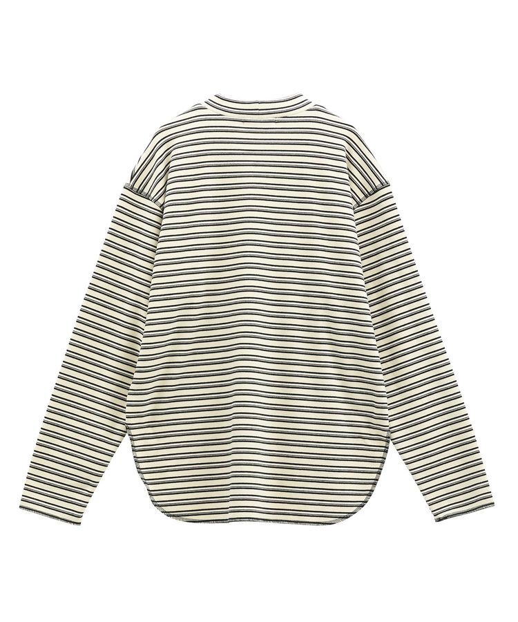 Green Parks「なめらかタッチマルチボーダープルオーバー」|Tシャツ・カットソー|