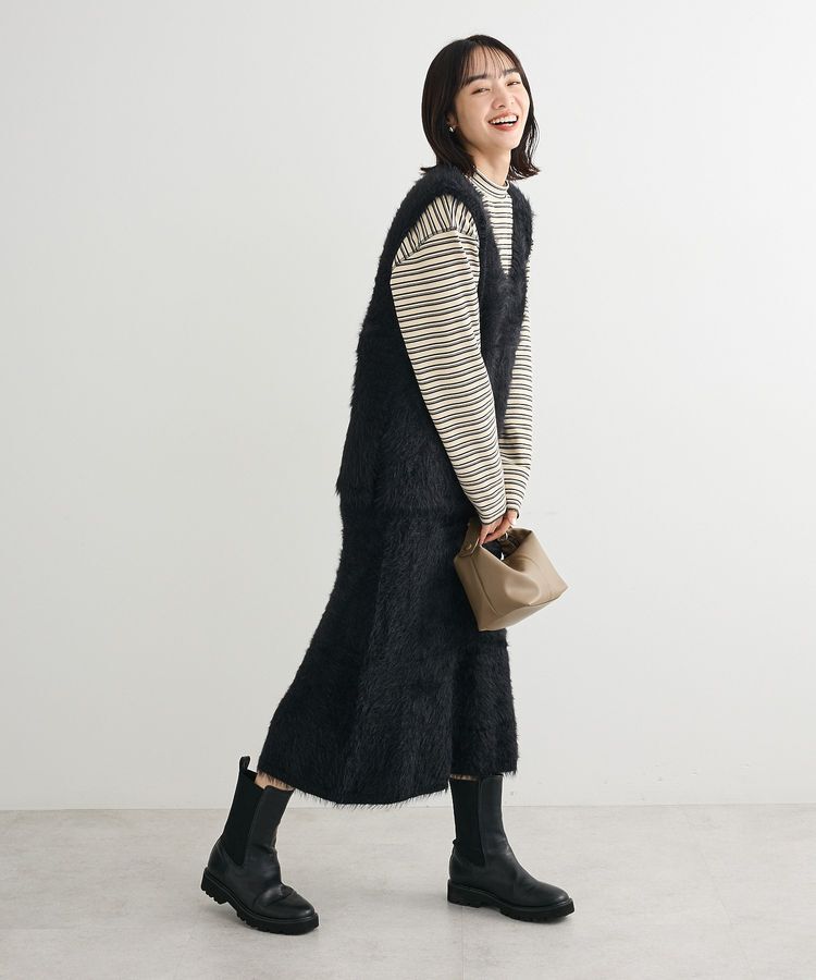 Green Parks「なめらかタッチマルチボーダープルオーバー」|Tシャツ・カットソー|