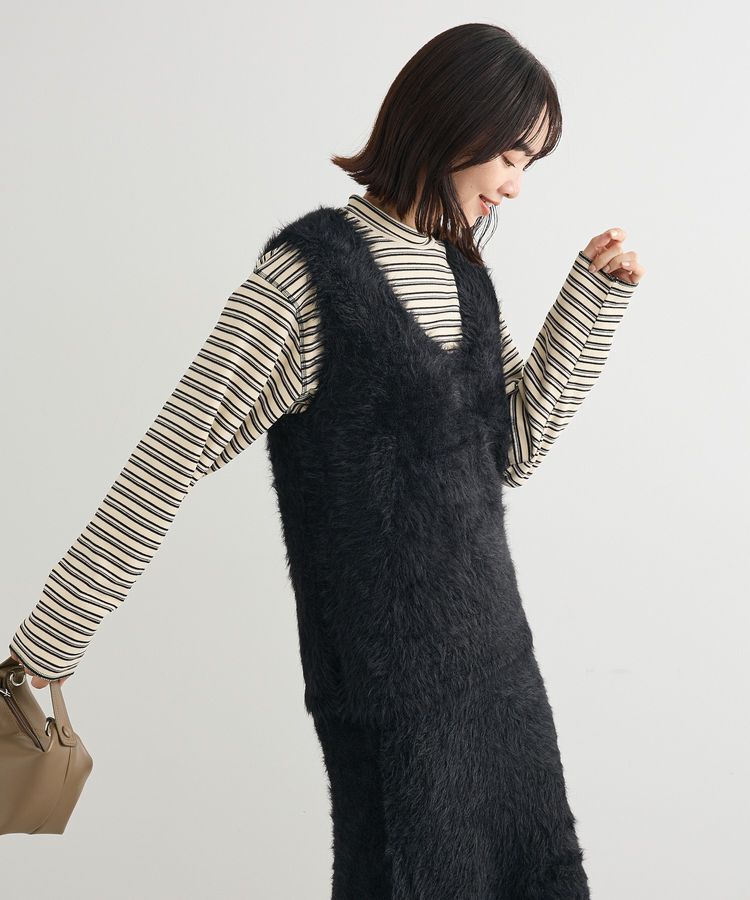 Green Parks「なめらかタッチマルチボーダープルオーバー」|Tシャツ・カットソー|