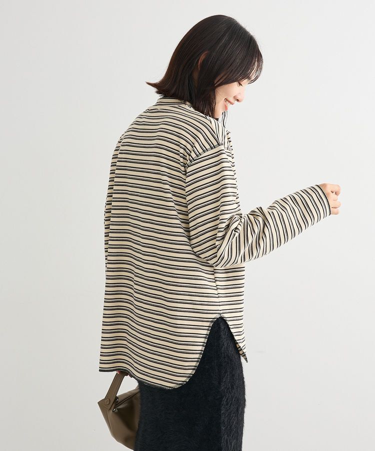 Green Parks「なめらかタッチマルチボーダープルオーバー」|Tシャツ・カットソー|