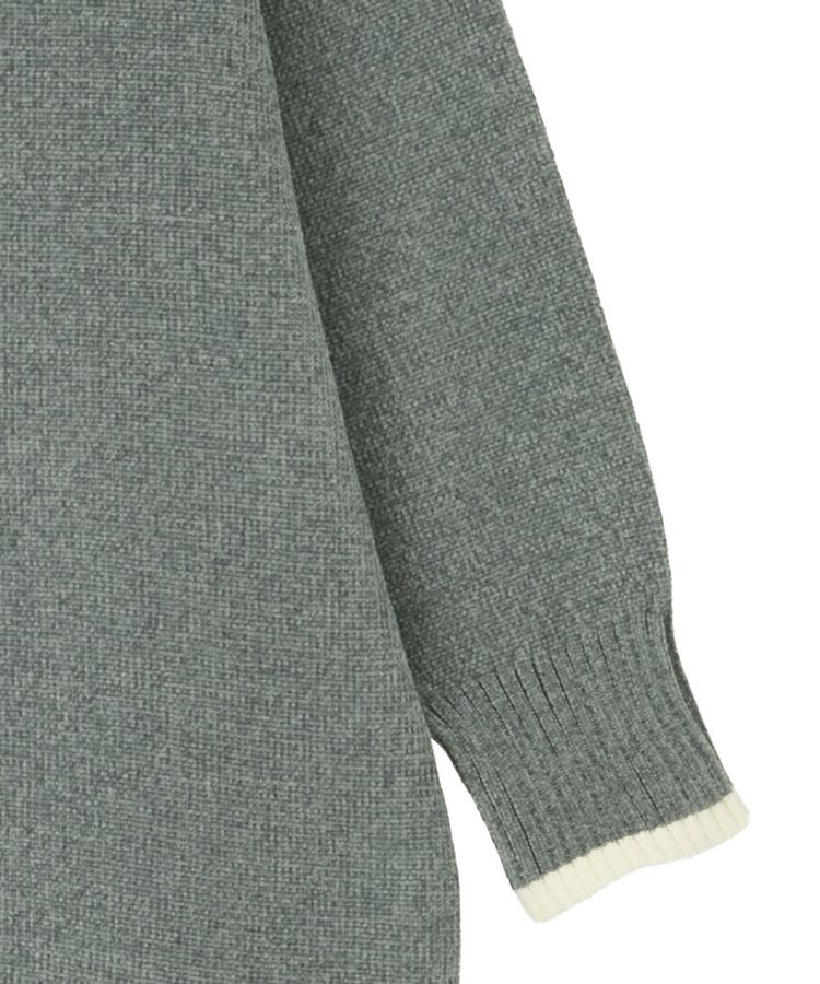 Green Parks「配色リラックスモールニットワンピース」|ワンピース|