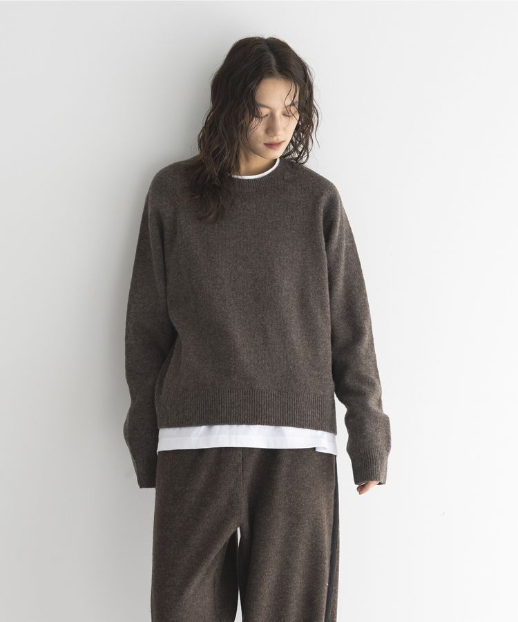 GARAGE OF GOOD CLOTHING「【日本製】カシミア混クループルオーバー」|ニット・セーター|