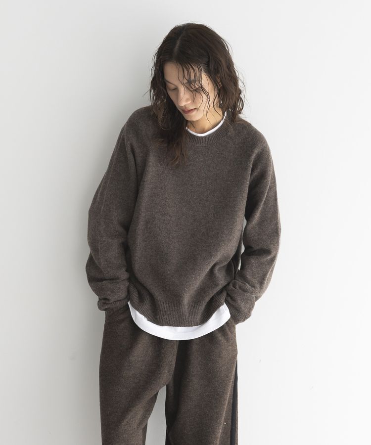 GARAGE OF GOOD CLOTHING「【日本製】カシミア混クループルオーバー」|ニット・セーター|