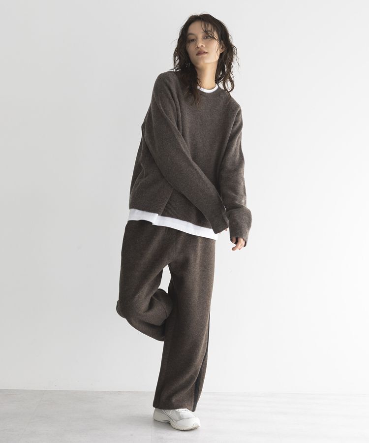 GARAGE OF GOOD CLOTHING「【日本製】カシミア混クループルオーバー」|ニット・セーター|