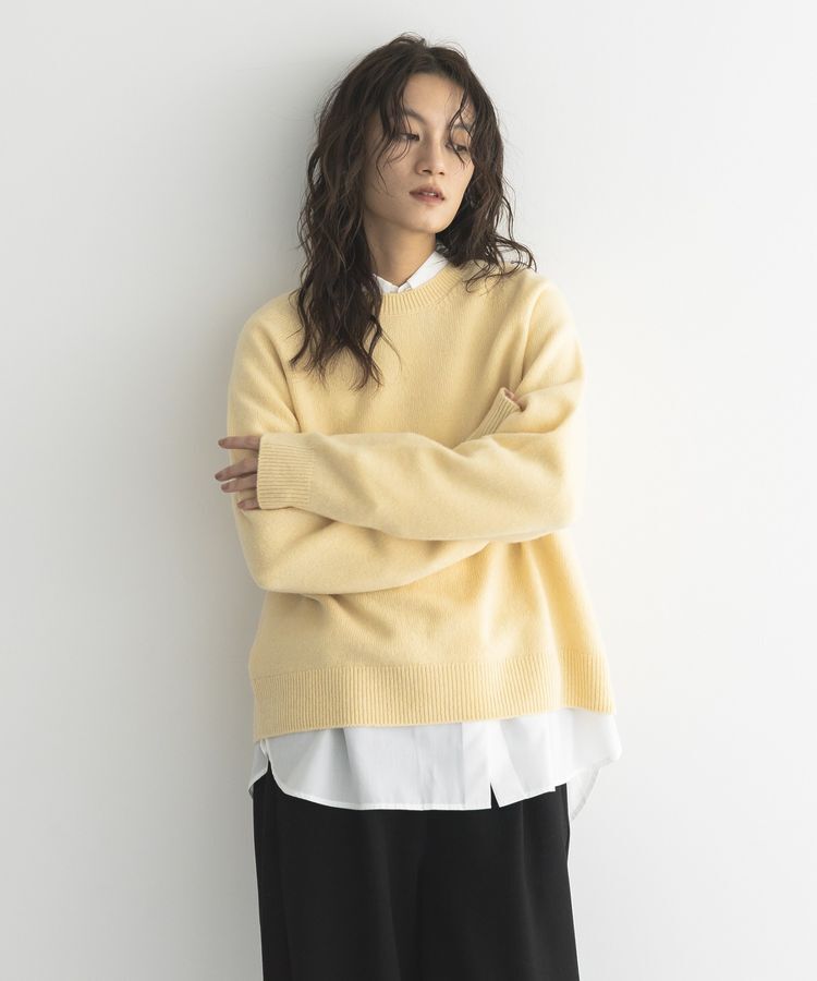 GARAGE OF GOOD CLOTHING「【日本製】カシミア混クループルオーバー」|ニット・セーター|