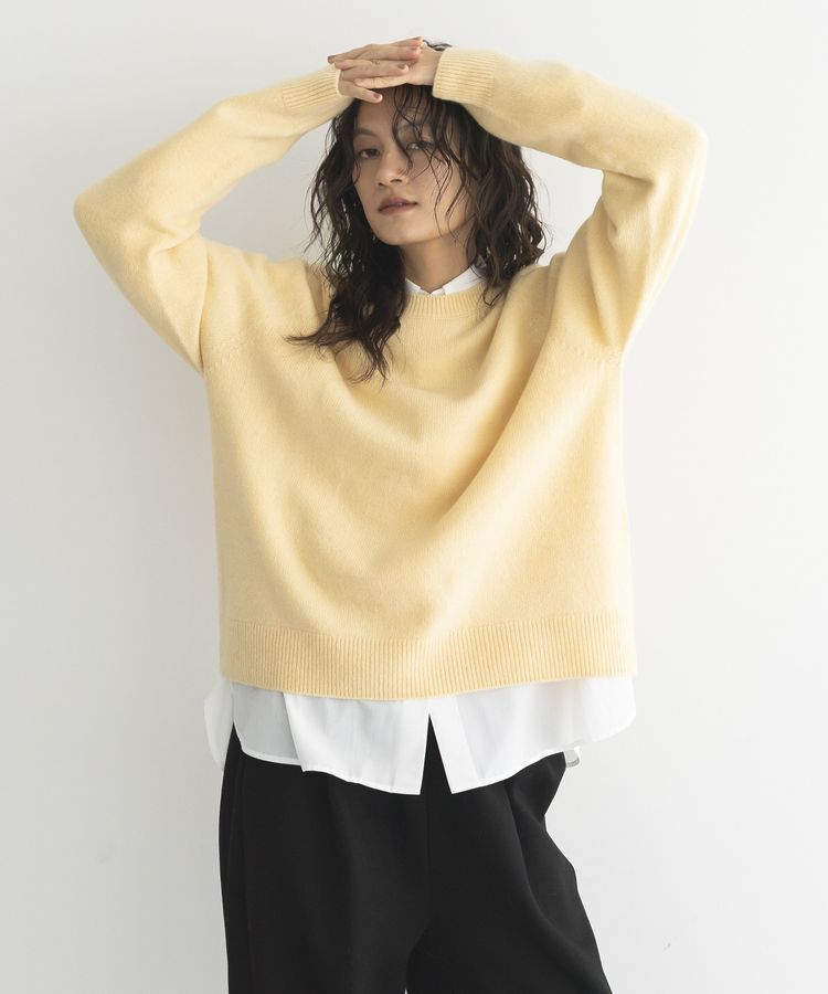 GARAGE OF GOOD CLOTHING「【日本製】カシミア混クループルオーバー」|ニット・セーター|