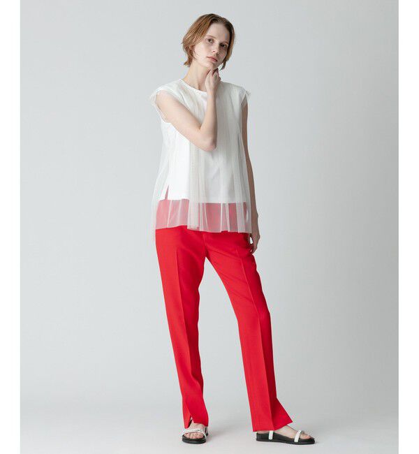 allureville「サイドスリットテーパードパンツ」|その他|