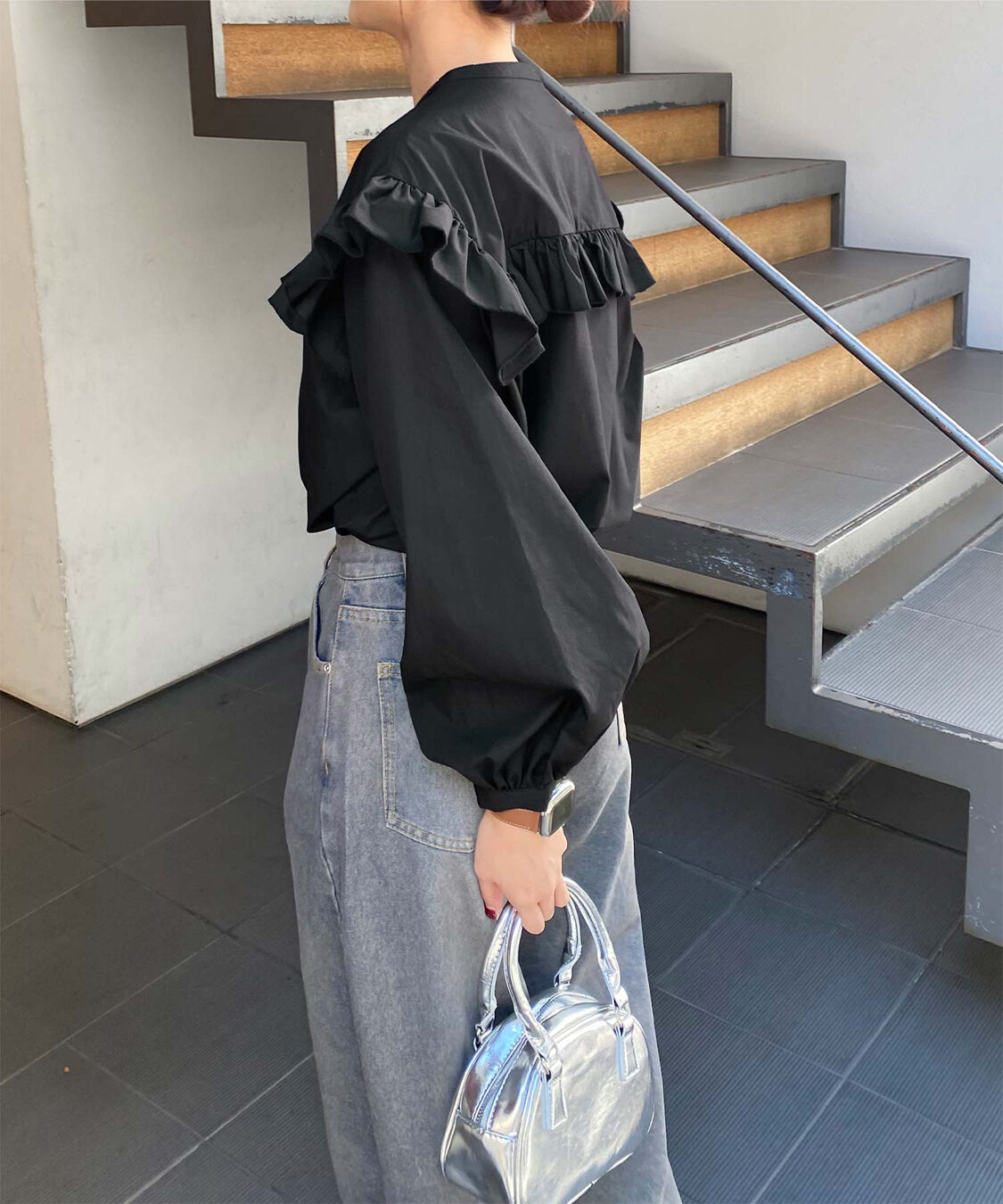 titivate「ボリュームスリーブフリルブラウス」|シャツ・ブラウス|