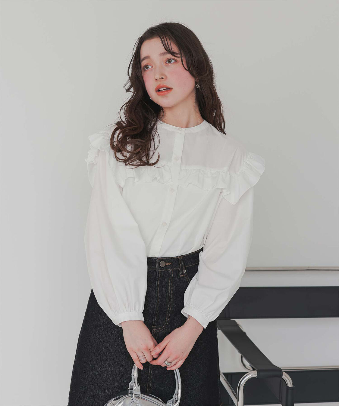 titivate「ボリュームスリーブフリルブラウス」|シャツ・ブラウス|