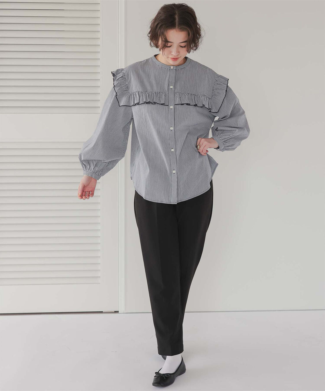 titivate「ボリュームスリーブフリルブラウス」|シャツ・ブラウス|