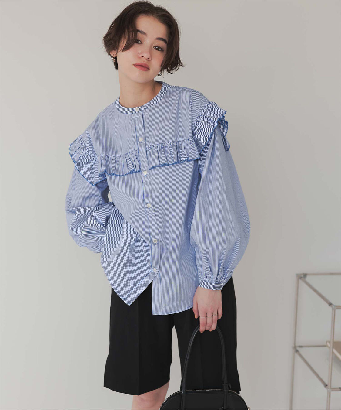 titivate「ボリュームスリーブフリルブラウス」|シャツ・ブラウス|