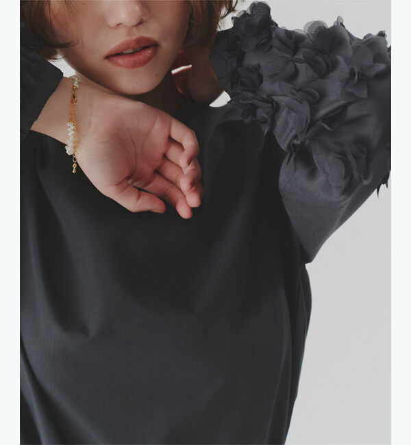 titivate「チュールフラワーブラウス」|シャツ・ブラウス|