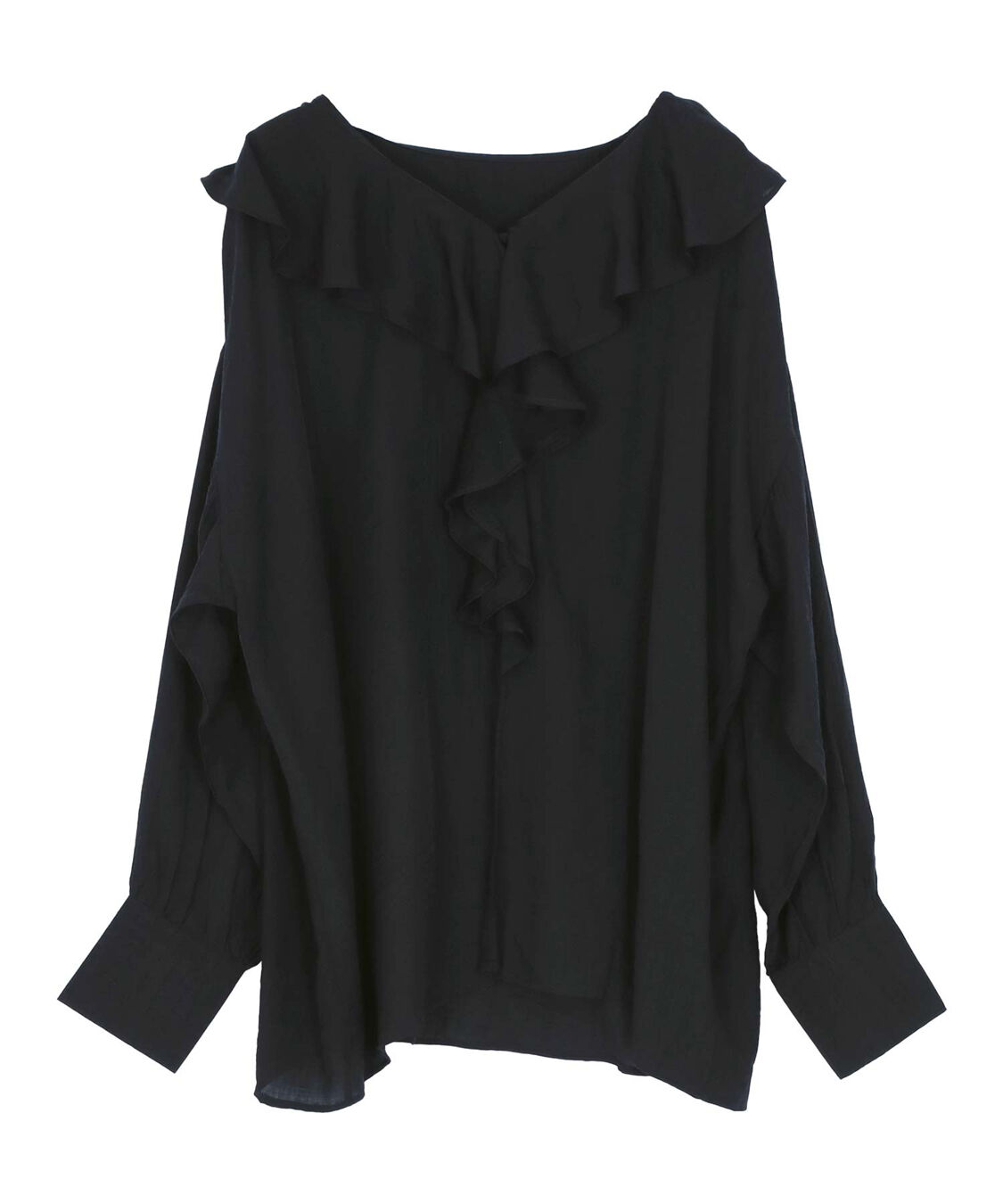 titivate「フリルカラーオーバーブラウス」|シャツ・ブラウス|