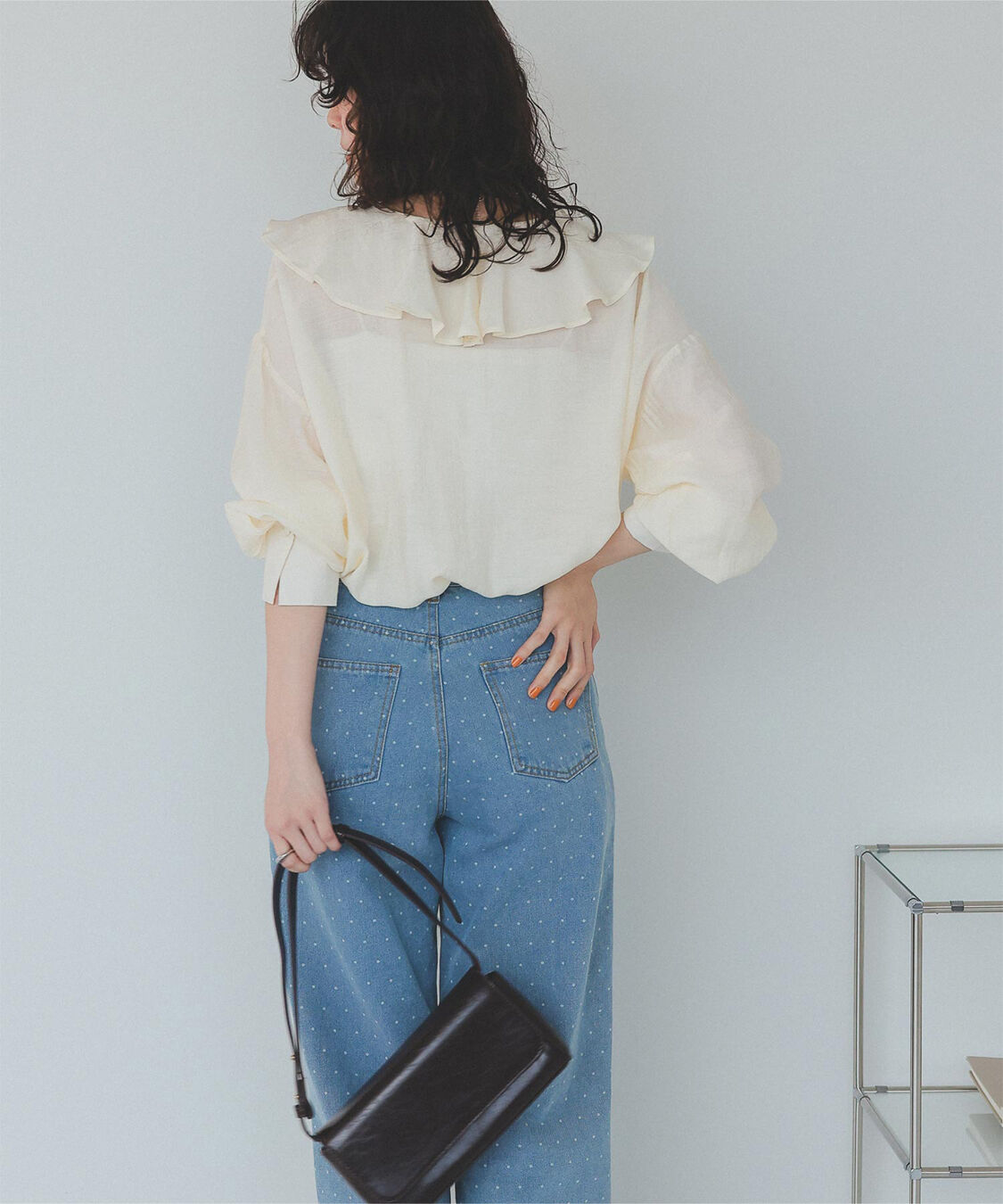 titivate「フリルカラーオーバーブラウス」|シャツ・ブラウス|