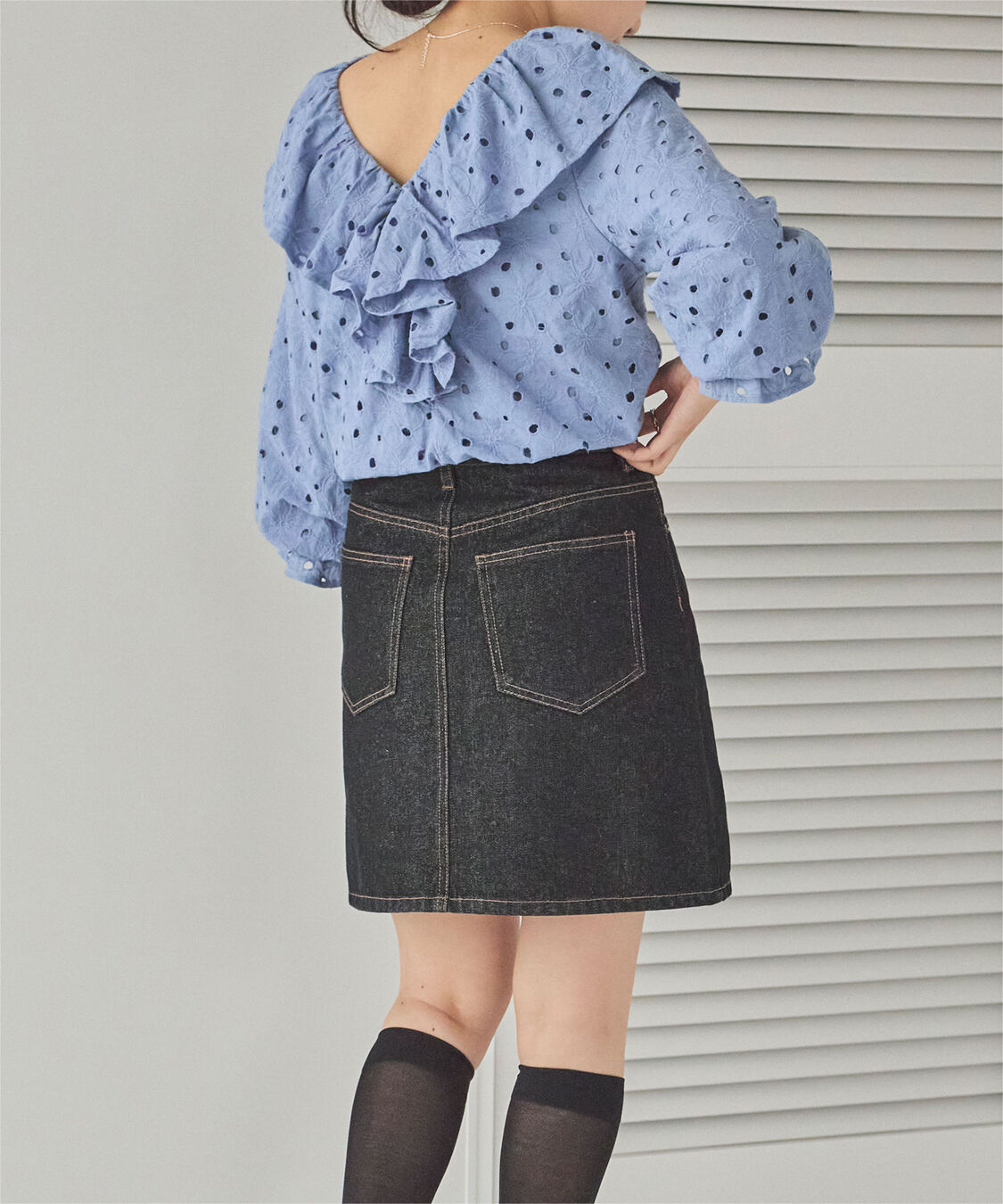 titivate「コットンレースフリルブラウス」|シャツ・ブラウス|