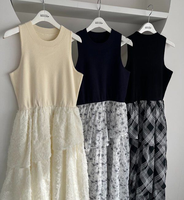  「カーデセットドッキングティアードワンピ」|ワンピース|