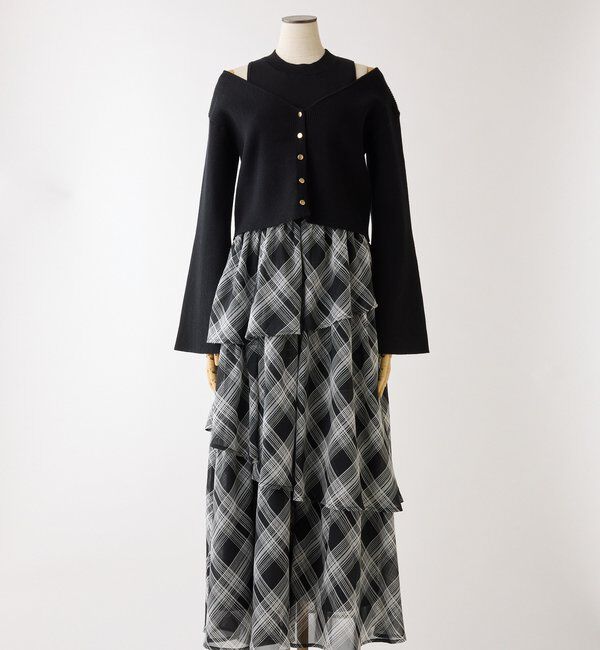  「カーデセットドッキングティアードワンピ」|ワンピース|