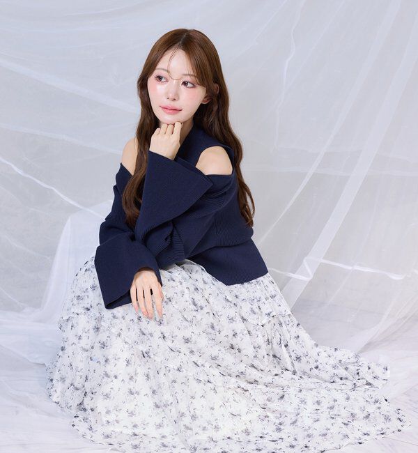  「カーデセットドッキングティアードワンピ」|ワンピース|