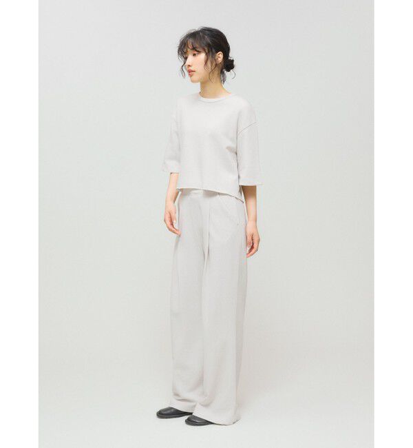 MIDIUMISOLID「MIDIUMISOLID for Ladies スウェットタックフレアパンツ」|その他|