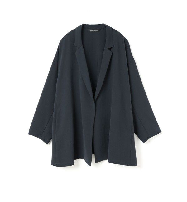 mizuiro ind「mizuiro ind テーラードシャツジャケット」|テーラードジャケット|ネイビー