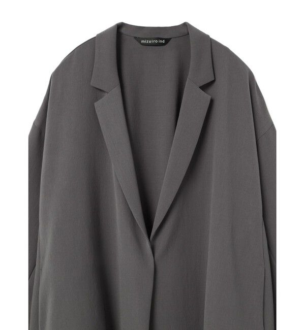 mizuiro ind「mizuiro ind テーラードシャツジャケット」|テーラードジャケット|
